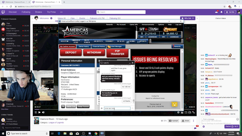 After leaking his parents address, mobile number and LoL account username and password, Mitch Jones ends his day by getting his Poker account hacked and loses $3500