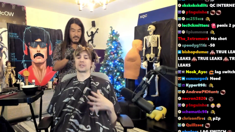 xQc Tells His Barber How He Used to Cheat With His Brother
