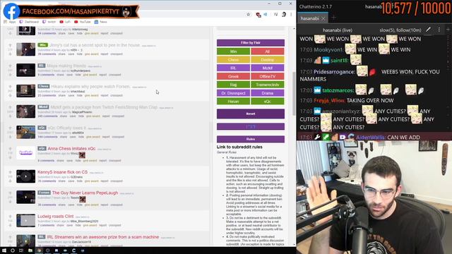 Hasan on why you need to control weebs in chat