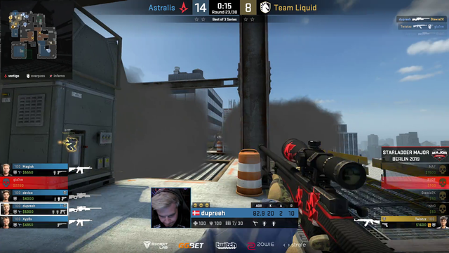 Beautiful production quality at the CSGO major