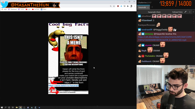 HasanAbi - Hasan realizes his Youtube Links don't work