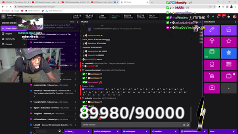 Kai Cenat hits 90k subs just 3 days after reaching 80k with no subathon