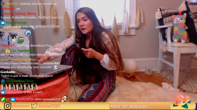 Alisha On Her Donation Disclaimer