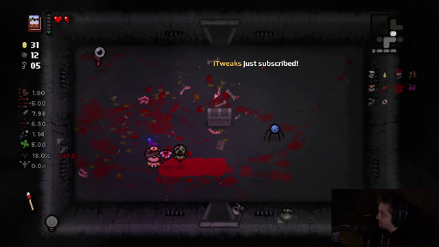 Soda is loving Binding of Isaac