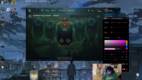 Dyrus gets an eye tracker