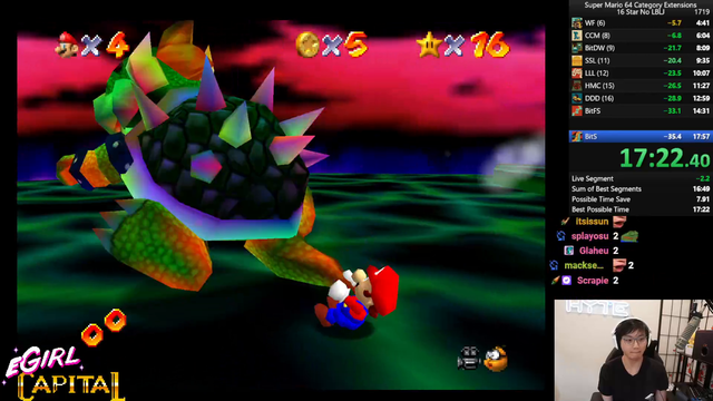 BoxBox finally gets a new 16 star PB (17:42) at the end of a 12.5 hour stream