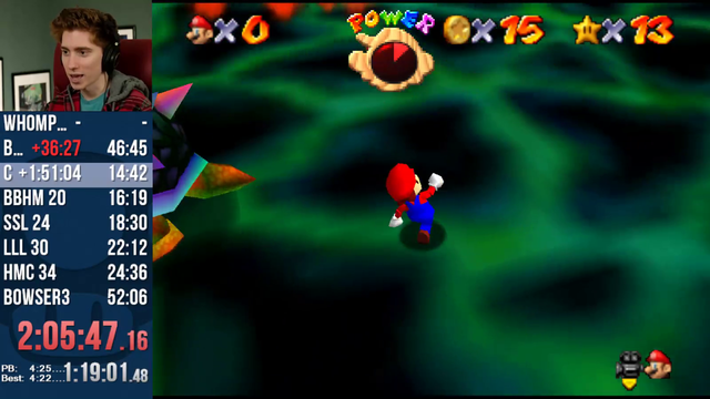 SM64 Chaos Mod: ClintStevens fails miserably at Bowser fight.