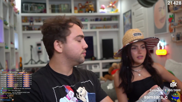 Mizkif gets Andrea wet