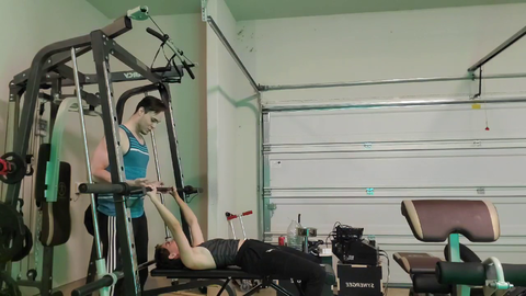 Maya getting buff with Mizkif friend Corey
