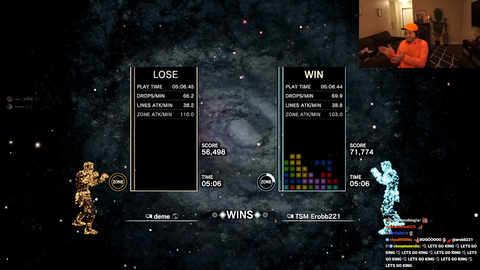 Erobb221 wins his own Tetris Tournament after hand picking only contestants who were worse than him