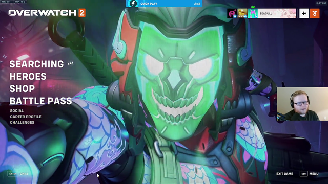 Seagull realizes something about the new OW2 mythic skin.