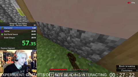 Xqc RP as a 0 viewer Andy by switching off TTS and closes chat