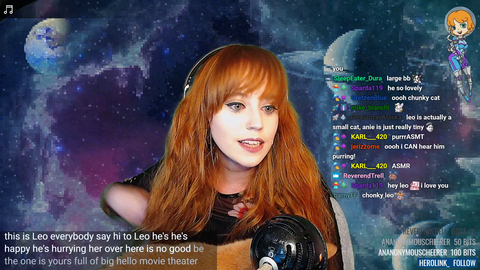 Streamer's Cat has the Loudest Purr Ever