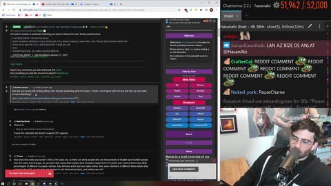 Hasan sorts by the most controversial comments in the PogChamp clip