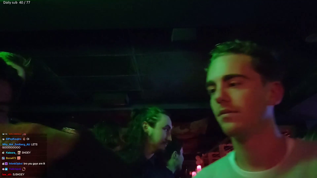 Jinny leaves her stream with some drunk Aussies