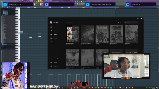 Souljaboy reminiscing to Chat