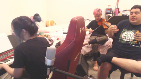 Greek rapping on Lily's stream with magical ending