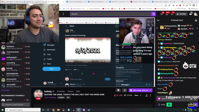 Lud absolutely scammazed Mizzy LULW