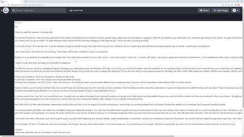 Sanest Parasocial Viewer sent a message to Veibae