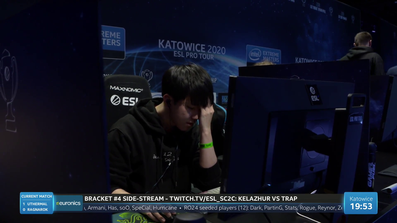 Starcraft Caster makes a freudian slip