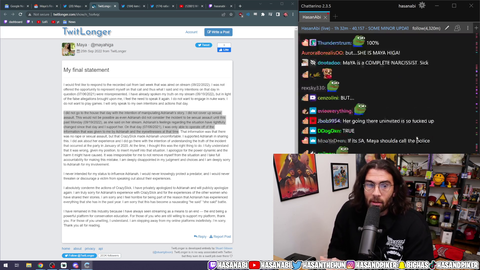 Hasan's take on Maya's final statement