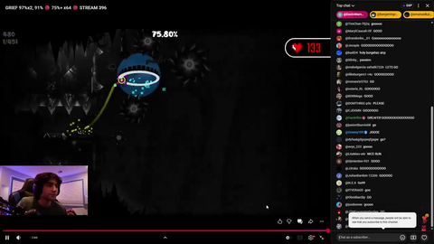 Geometry Dash player "Doggie" just verified upcoming Top 1 level "GRIEF" after 2 years and ~440,000 attempts!