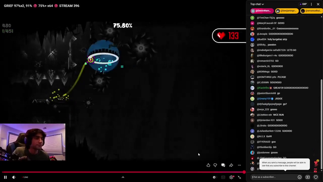 Geometry Dash player "Doggie" just verified upcoming Top 1 level "GRIEF" after 2 years and ~440,000 attempts!