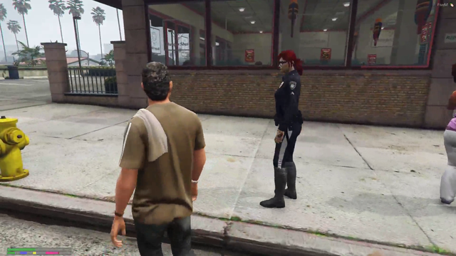 bogg tries to hit on a lady cop