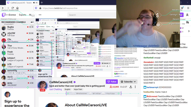 CallMeCarsonLIVE - Is the camera on?