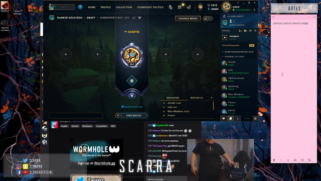 Scarra opens DisguisedToast's stream