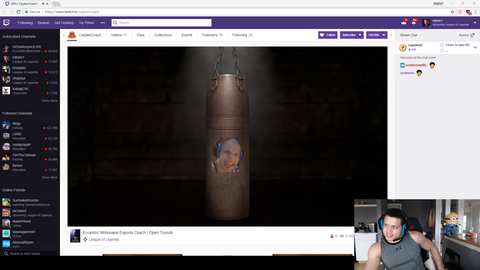 t1 checks a teammates twitch channel