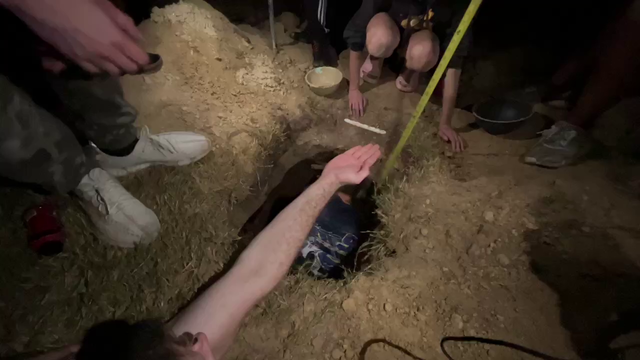 HOLESOME MOMENT - Erobb's 6ft hole is done after 12 hours of digging