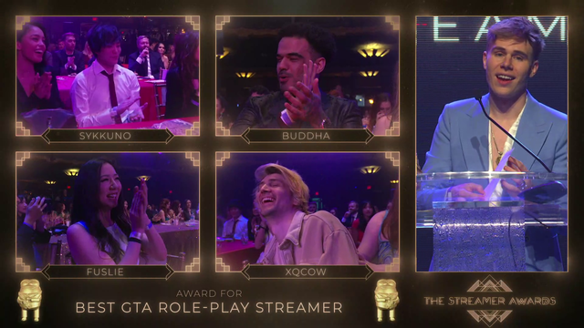 Best GTA RP streamer award goes to