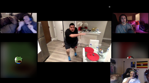 300lb austistic kid dancing with joy