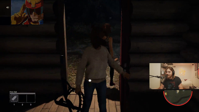 Sasha B. figures out how to use a Beartrap