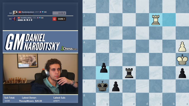 GM Naroditsky wins a chess game with 10 seconds left