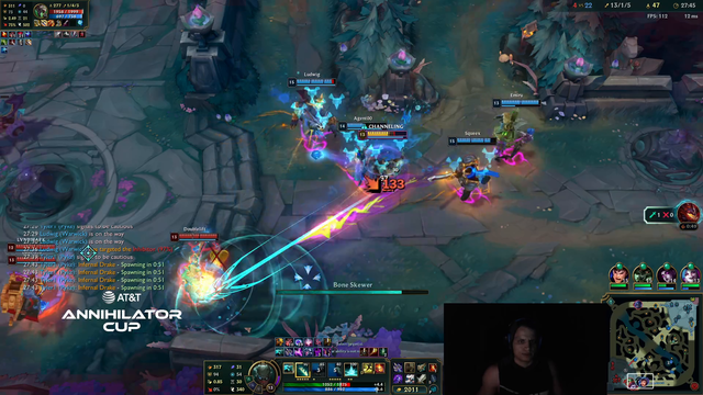 Emiru and Tyler1s team smash Doublelift in the ATT Tourney
