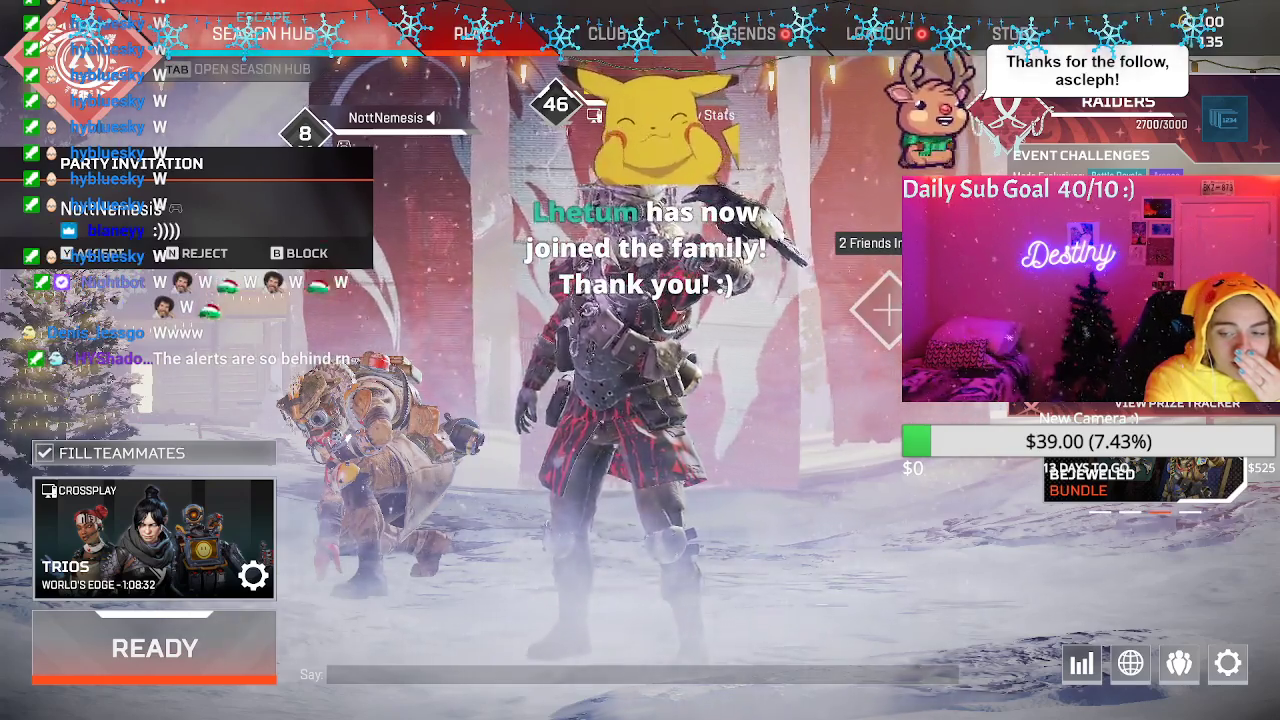 NFL Superstar Taybor Pepper Donates $200 to Small Streamer