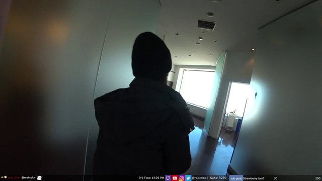 Rob could've bumped into someone peeing at an observation tower in Sapporo