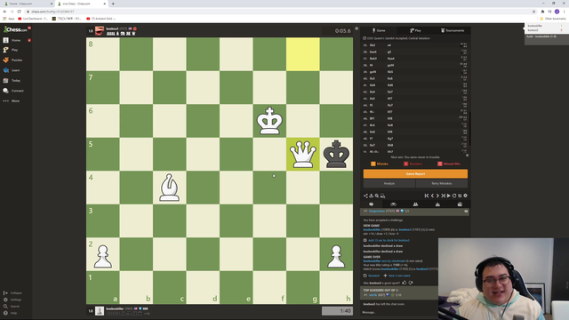 Scarra plays 94% accuracy Chess game vs Boxbox