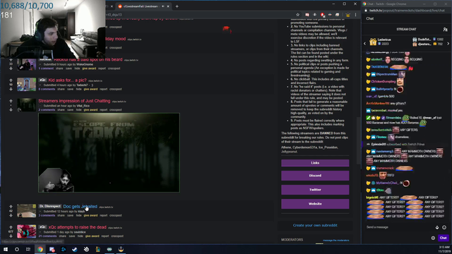 Train reacting to streamer making fun of viewers