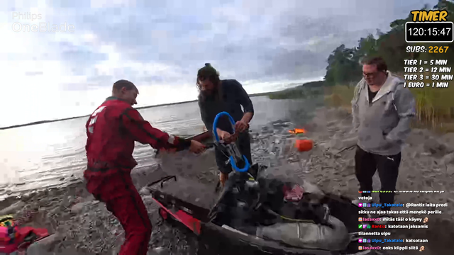 Guy almost catches fire accidentally.