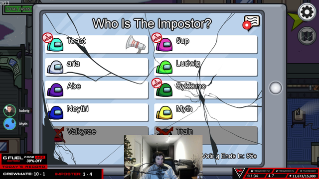 Trainwreckzs favourite among us lobby