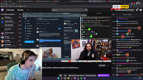 xQc calls Hasan a snake