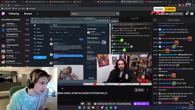 xQc calls Hasan a snake