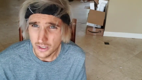 Mitch got a tan line from trying to hide is hairline