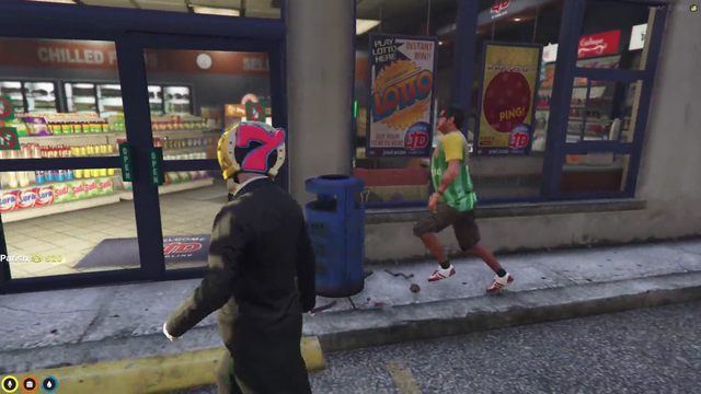 Team Pepeja robbing a store
