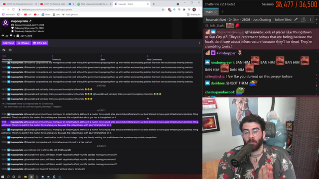 Hasan's take on chat