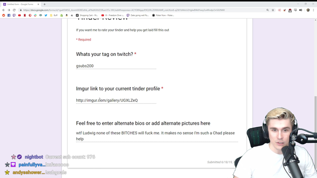 Ludwig reviews the perfect Tinder profile