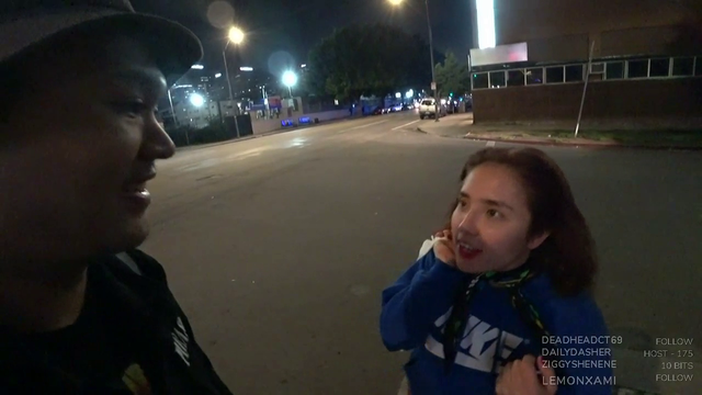 A friendly street encounter